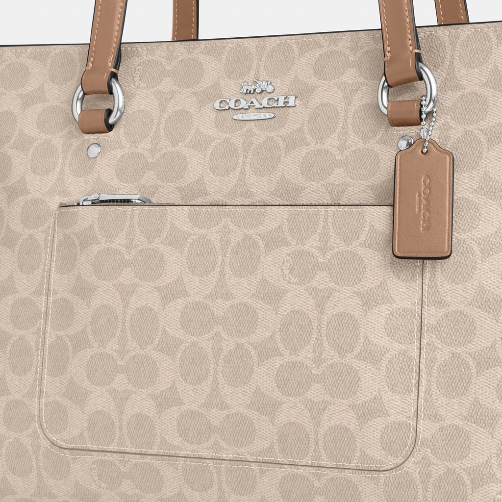 Coach Outlet Station Tote Bag In Signature Canvas